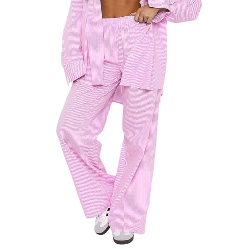 Pantalon décontracté taille haute pour femme avec jambes plissées