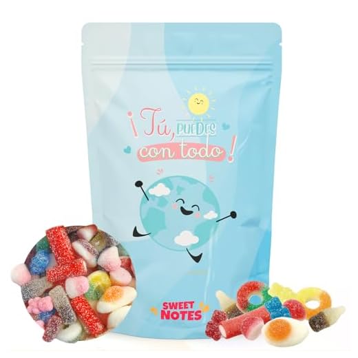 Bolsa de Chuches con Mensaje de Amor, 100 gr, Regalo Original para Cumpleaños, Parejas y Aniversarios, Chucherías, Dulces, Golosinas (Todas las ocasiones, Tú, puedes con todo)