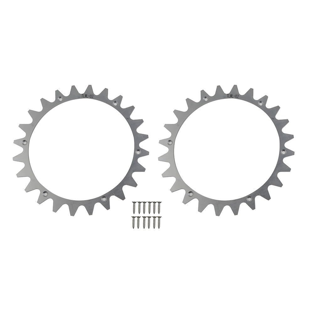 Lot de 2 pointes en acier inoxydable pour Worx pour Landroid pour robots L, améliorateurs de traction polis avec vis à tête fraisée WR153E WR155E WR147E WR148E