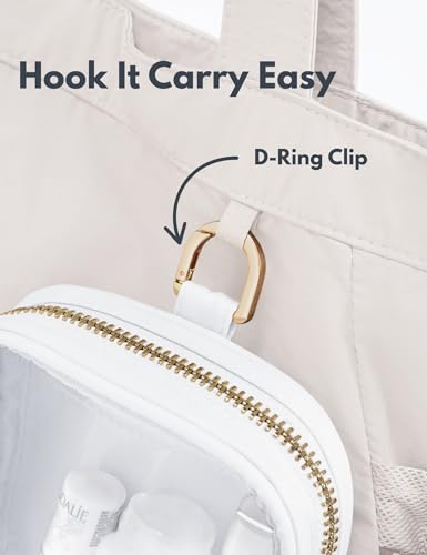 Yarnic Small Makeup Bag, Clear Cosmetic Bag for Purse, Mini Makeup Travel Case, 2 Pack, Tropical4