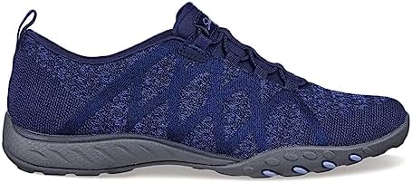 Skechers Women's, Relaxed Fit: Breathe-Easy - Infi-Knity Sneaker - Wide Width Navy 9 W | Image 1