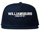 Kings Of NY Williamsburg Brooklyn Hipster Snapback Hat Navy Blue