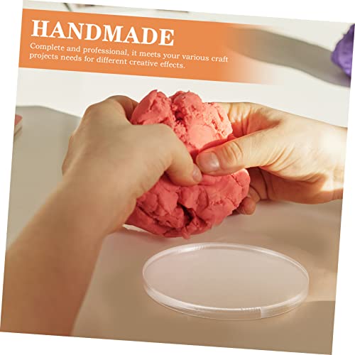 Corhad 8 Pcs Markers For Acrylic Craft Table Diy Picture Clear Flat Cm/Signs Crafting Frame Disc Base Art Panel Round Diameter Milestone Premium Thickness Cake Frames Projects Painting #TOP6