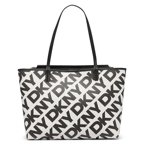 DKNY Women\'s Handbags Tote,White/Black,1sz - Thumbnail 3