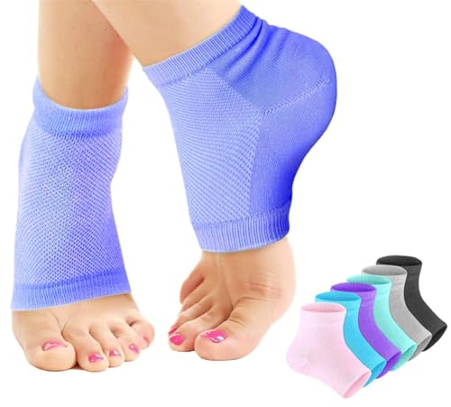 Image of Spa Gel Heel Socks for Men & Women, Cracked Heel Cushion Support