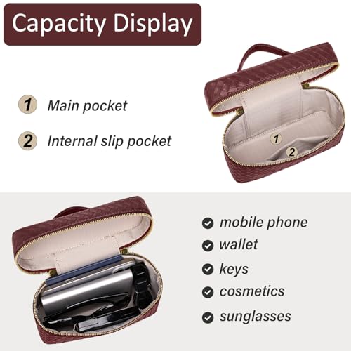 Image of Trendy Shoulder Bags for Women Mini L19 Square Box Satchel Bag Cute PU Leather Crossbody Purse with Adjustable Strap