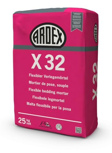 Ardex Mortier de joint Flexible x 32, 25 kg/Sac, Intérieur et Extérieur, Pierre Naturelle, Carrelage, Béton, Grès, Mastic Flexible, Sealant