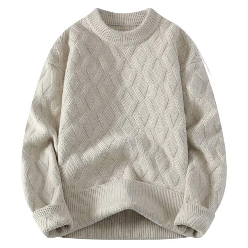 Men's Sweater Fall Winter Casual Round Neck Pullover Knit Top for Men2