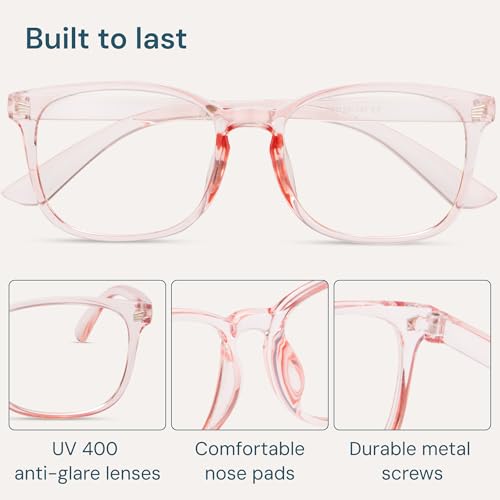 Image of Gaoye Eyewear Frames for Men - Blue Light Blocking Square Glasses, Anti UV Ray Computer Gaming, Blue Blockers for Women