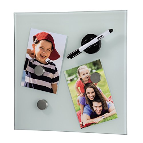 Preisvergleich Produktbild HAMA Glas-Magnetboard, 40x40 cm weiss