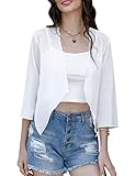 Mehrzweck: Cardigan damen kurz passt gut zu vielen Artikeln in Ihrem Kleiderschrank! Toll für Jeans, Hosen, Röcke, Leggings, Turnhosen, ärmellose Kleider, T-Shirts, super süß und sieht mit allem toll aus!