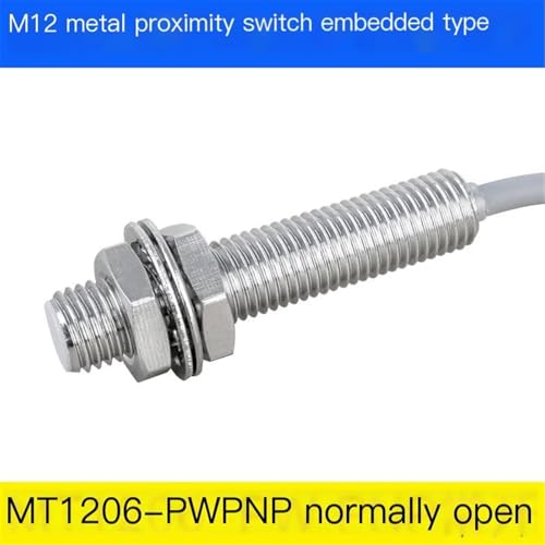 Interruptor de proximidad M12 sensor inductivo impermeable NPN NC tres cables 6