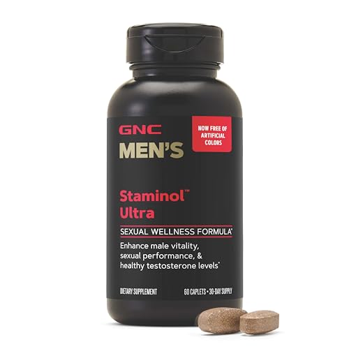 GNC Mega Men Staminol Ultra, Healthy Testosterone Levels, 60 Caplets