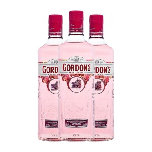Ginebra Gordon's Pink 70 cl (Caja de 3 Botellas de 70 cl)