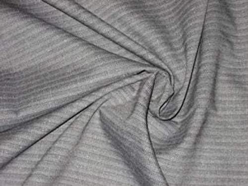 Tissu en lin gris anti-plis pour rénover des coussins fatigués