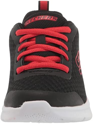 Skechers Kids Boy's Microspec Max-Volace Sneaker, Black/Red, 13 Little Kid | Image 1