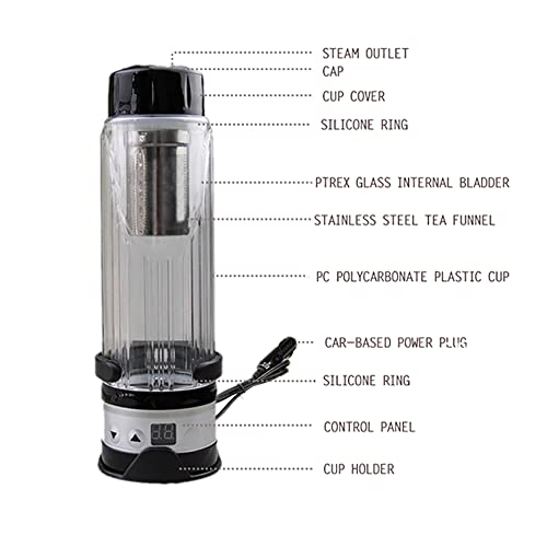 TOTMOX 420 ml Auto Wasserkocher 12/24V Reise Teetasse Wasser Heizung Thermobecher