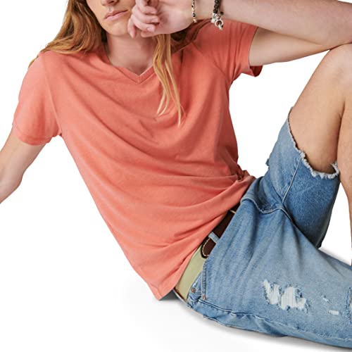 Image of Lucky Brand Men's Venice Burnout V Neck Tee