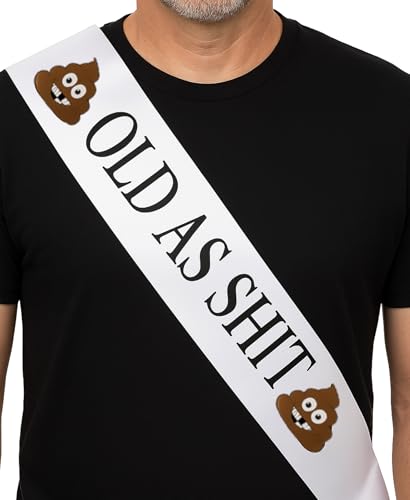 JPACO Old AS SHlT Sash – Birthday & Retirement Sash For Men and Women & Large Safety...