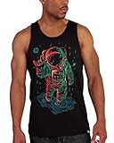 INTO THE AM Universal Love Glow in The Dark Graphic Tank Tops for Men - Summer Beach Sleeveless...