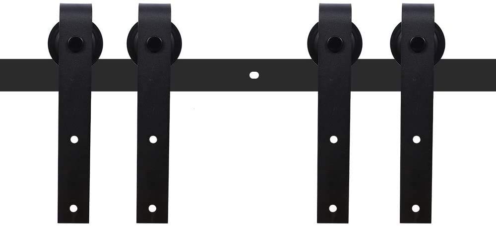 Buy LWZH 6FT/183cm Sliding Barn Door Hardware Kit Barn Door Hardware - View #3