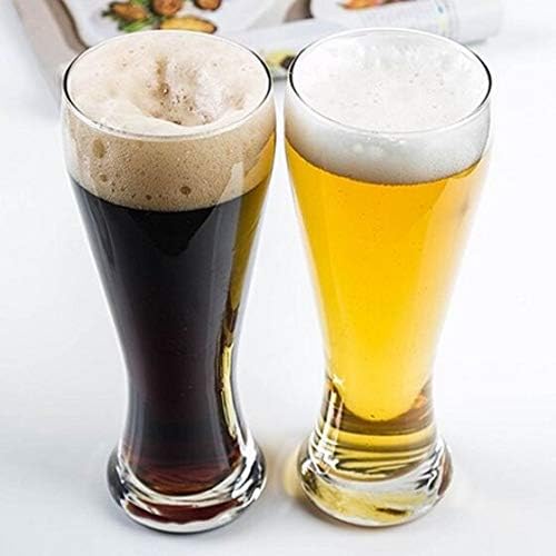 AMZ Empire 16 oz Pilsner Beer Glasses Set of 4, Classic Drinking Beer Glass, Premium Strong and Sturdy Glassware with Coasters image 5