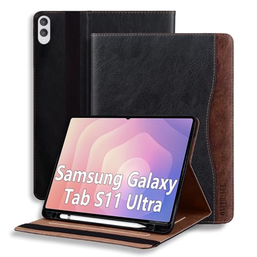 Étui Galaxy Tab S11 Ultra 14.6 noir idéal pour travailler en déplacement