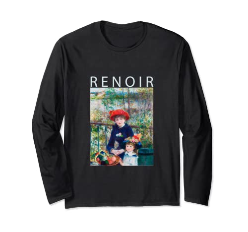 Renoir Funny T Shirt, arte, hermana, impresionismo, pintura, hombres, mujeres, ropa divertida, arte, regalo, pintura al óleo Manga Larga