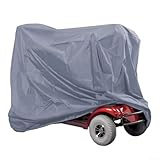 Abdeckung für Mobilitätsroller mit Aufbewahrungstasche, 210D Oxford-Gewebe bietet starken Schutz gegen die Elemente (grau, 190 x 71 x 117 cm)