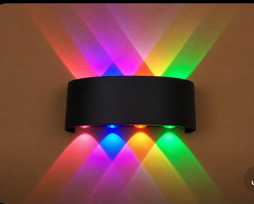 RGB LED,Automatic Multi-Colour Up Down Indoor Lamp Up Down(4+4) Metal | Up Down(4+4)-image-10