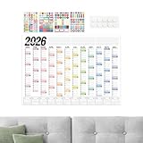 Calendrier mural esthétique : avec son schéma de couleurs harmonieux et son esthétique minimaliste colorée, ce calendrier mural s'adapte parfaitement à différents styles d'intérieur. Il embellit les cuisines, les bureaux ou les entrées avec une décoration soignée et contribue ainsi à améliorer l'atmosphère de la pièce