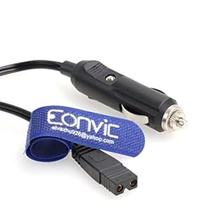 Eonvic 12 V DC 2 Pin Lood Kabel Plug Draad voor Auto Cooler Cool Box Mini Koelkast (1.5M)