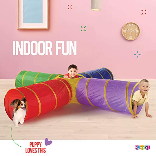 image for Play22 4-Way Play Tunnel For Kids To Crawl Through 8 Feet - Kids Play 