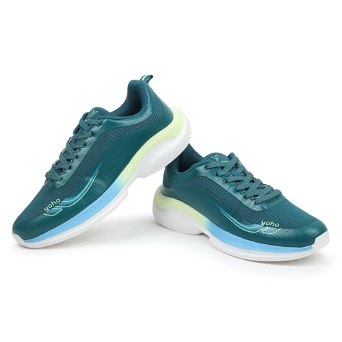 Image of YOHO RushHour Dynamiq Sports Shoes for Men |Cushioned Insole, Stylish, Casual & Sneakers for Gents | Lightweight, Anti-Skid Shoe for Gym, Walking, Running & Everyday Use-1800