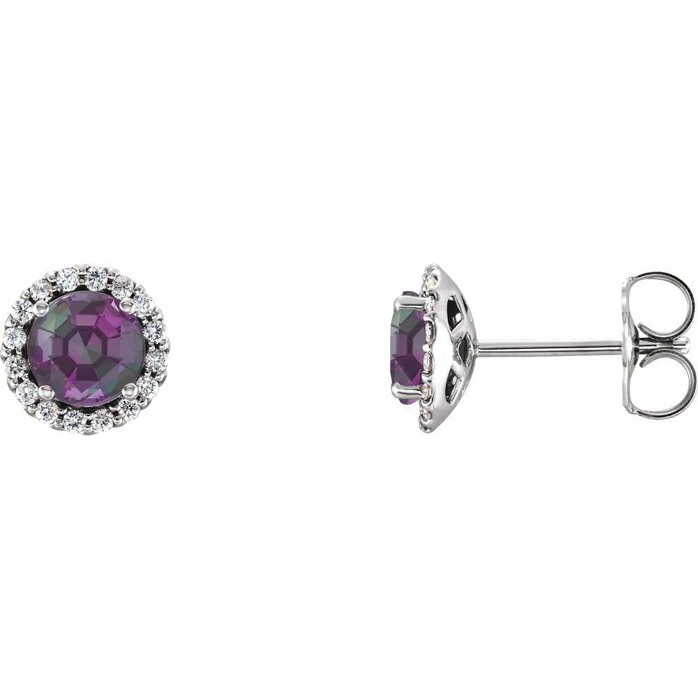 1/6 Cttw Diamond Stud Earrings (.16 Cttw) (Width = 7.1mm)