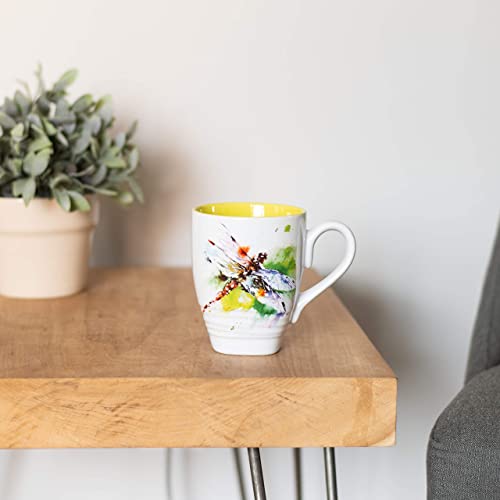 Taza decorativa de cerámica Stoneware Dragonfly miniatura 6