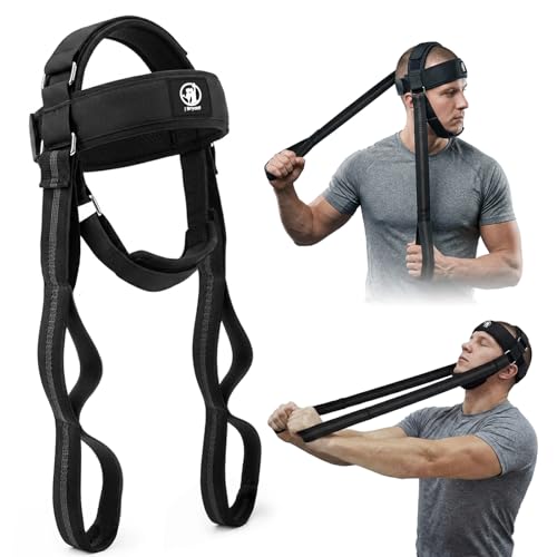Neck Harness with Resistance Bands, Adjustable Head Trainer