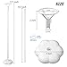 Sakolla 10 Sets Balloon Stick Stand, Holder with Base for Table Desktop Centerpiece, Birthday Party, Wedding, Baby Shower and Anniversary Decoration (15.7 inch White)