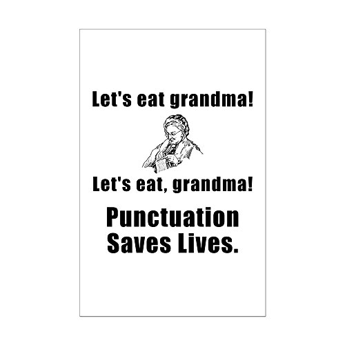 CafePress Lets Eat Grandma! Mini Poster Print