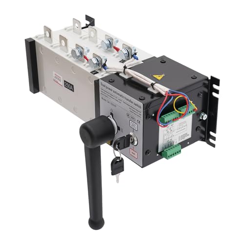 Dual Power Automatic Transfer Switch (ATS) 4P 250A 110V, Heavy-Duty