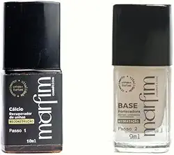 Kit Base Fortalecedora para Unhas e Cálcio – Vegana, Pós-Gel, Crescimento e Recuperação