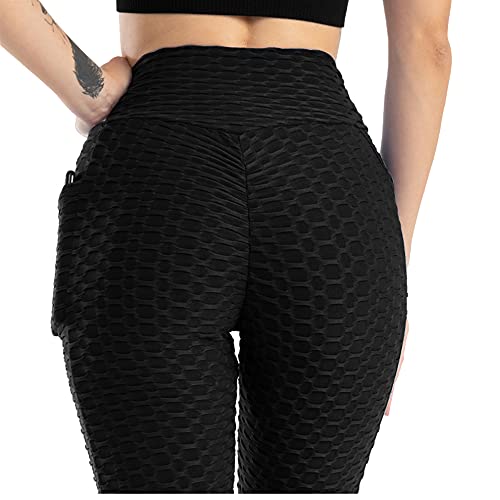 Color Cosplayer Black Butt Lifting Sexy Yoga Leggings For Women High Waist Plus Size Tummy Control Pants With Pockets thumb #3