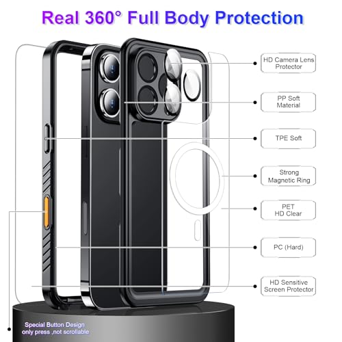 Coque intégrale iPhone 16 Pro anti-rayures avec vitre écran incluse