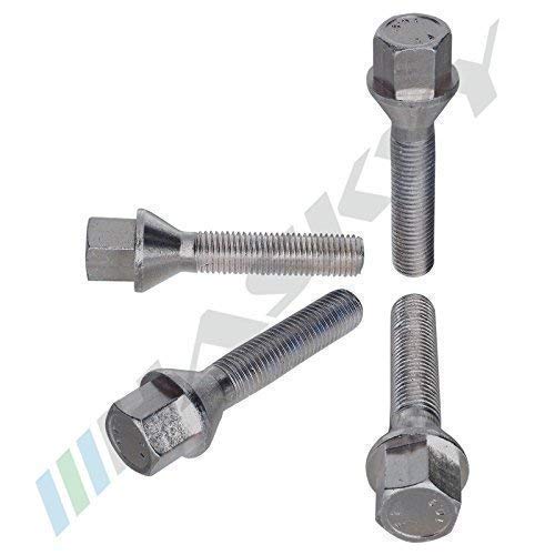 KIT 20 Bulloni Ruota M14 x 1,5 x 28 Compatibile Volkswagen Audi