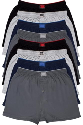 Tutku Erkek Penye Düz Boxer 6 Adet, Renkli 3XL