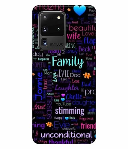Image of Printed Hard Back Case Cover & Compatible for Samsung Galaxy S20 Ultra | Motivation Inspired Quotes (Multicolor) - D1208