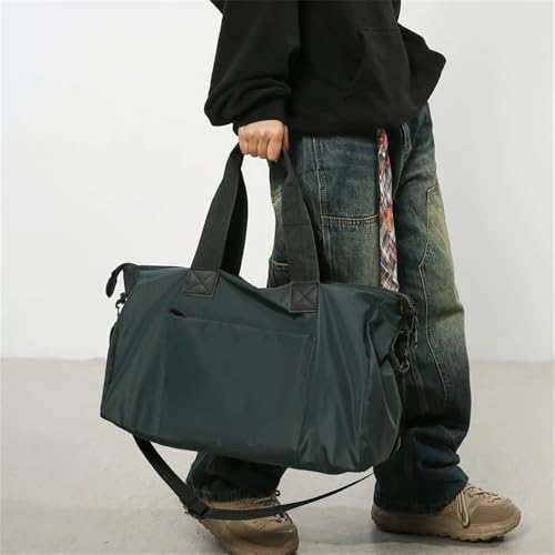 Travel Duffel Bag Men's and Women's Lightweight Yoga Bag Luggage Bag(Green)2