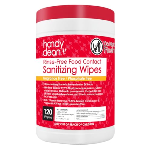 HandyClean Enjuague Libre sanitización toallitas