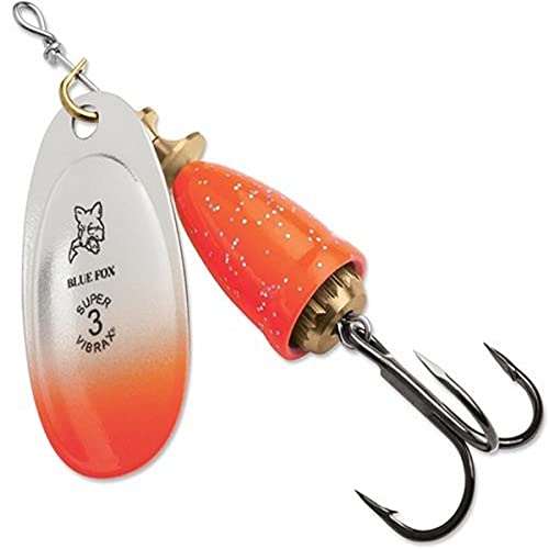 Blue Fox Classic Vibrax 05 Orange Chartreuse Candyback, 7/16 Ounce