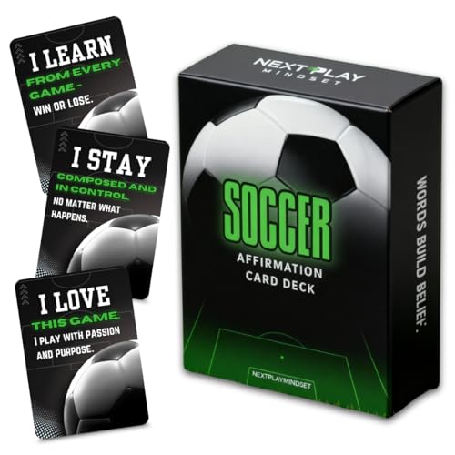 Soccer Affirmation Card Deck for Athletes – 52 Mental Performance
